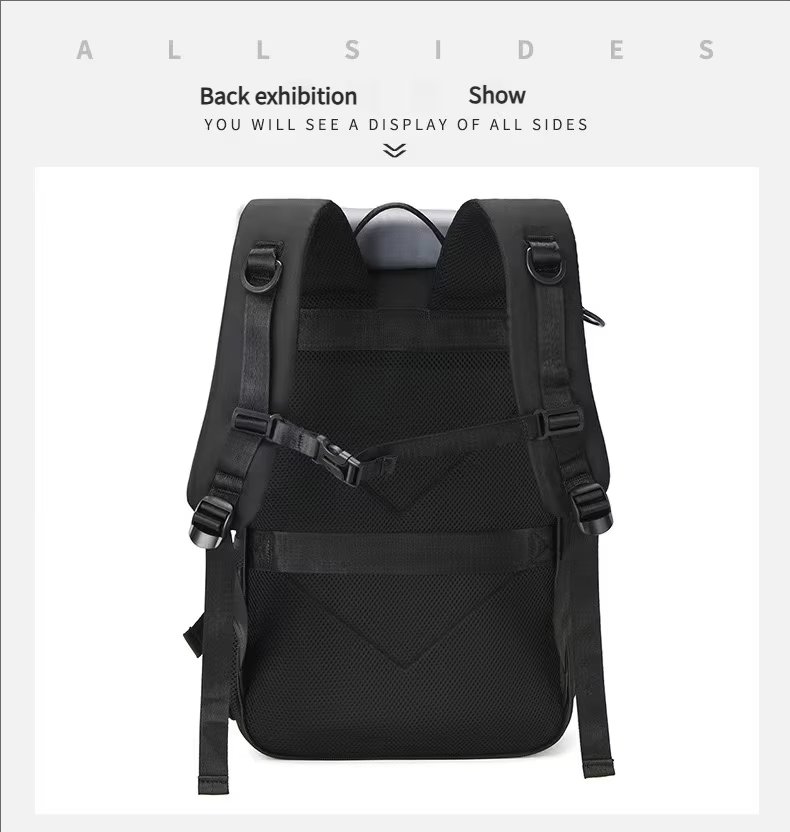 Water-Resistant Outdoor Travel School Casual Oxford Roll Top Backpack product detail