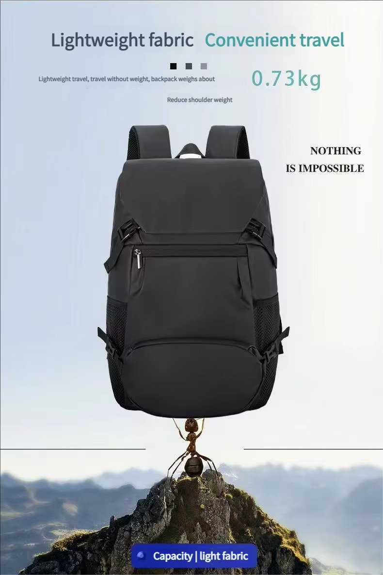 Water-Resistant Large Capacity Travel School PU Leather Sling Backpack product detail
