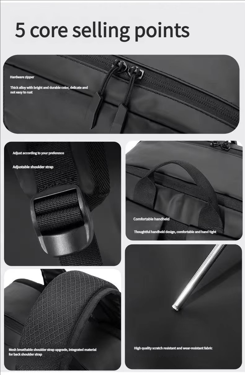 Anti-Theft Water-Resistant Large Capacity Lightweight Modern Oxford Laptop Backpack product detail