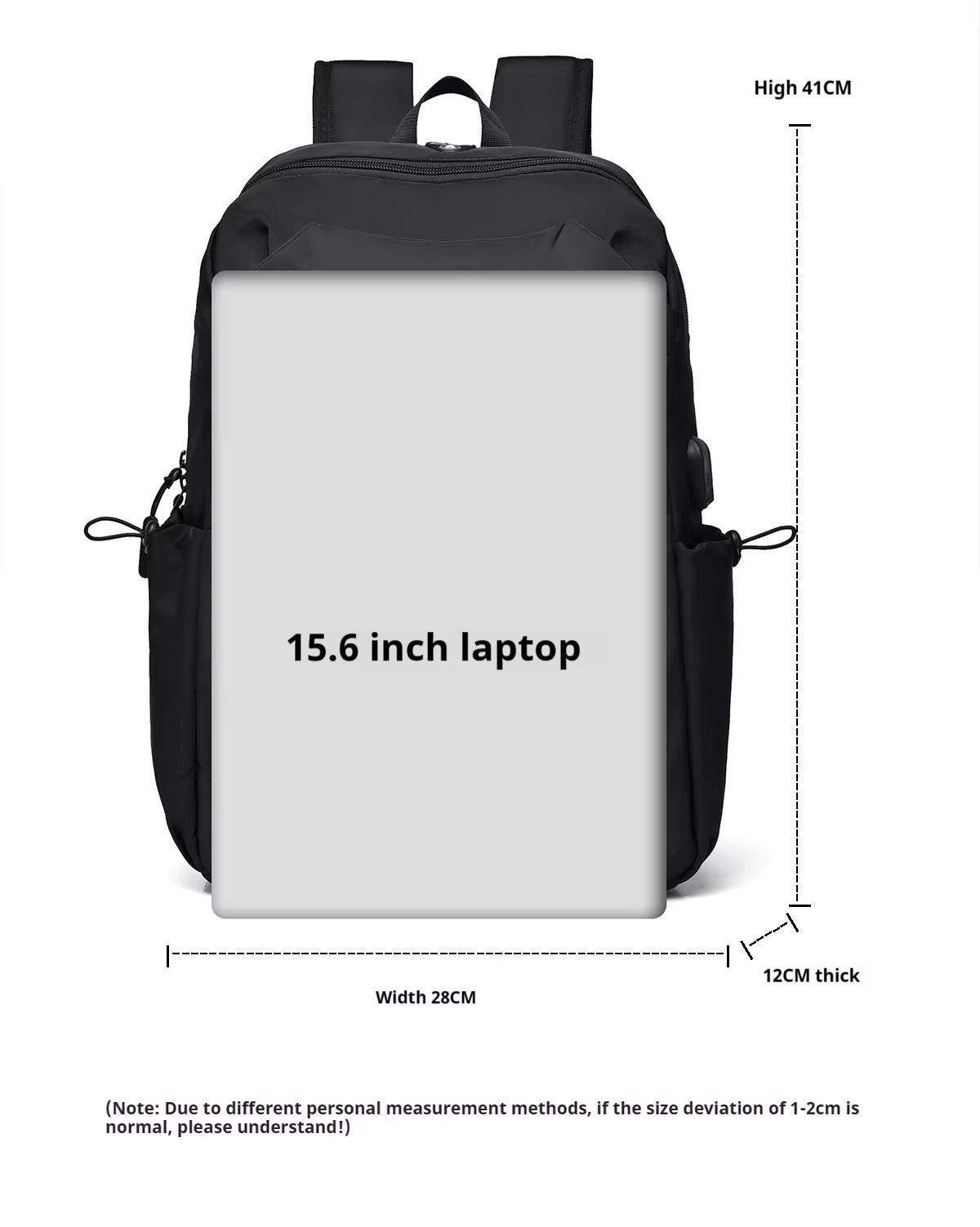 Anti-Theft Water-Resistant Large Capacity USB Business Oxford Laptop Backpack product detail