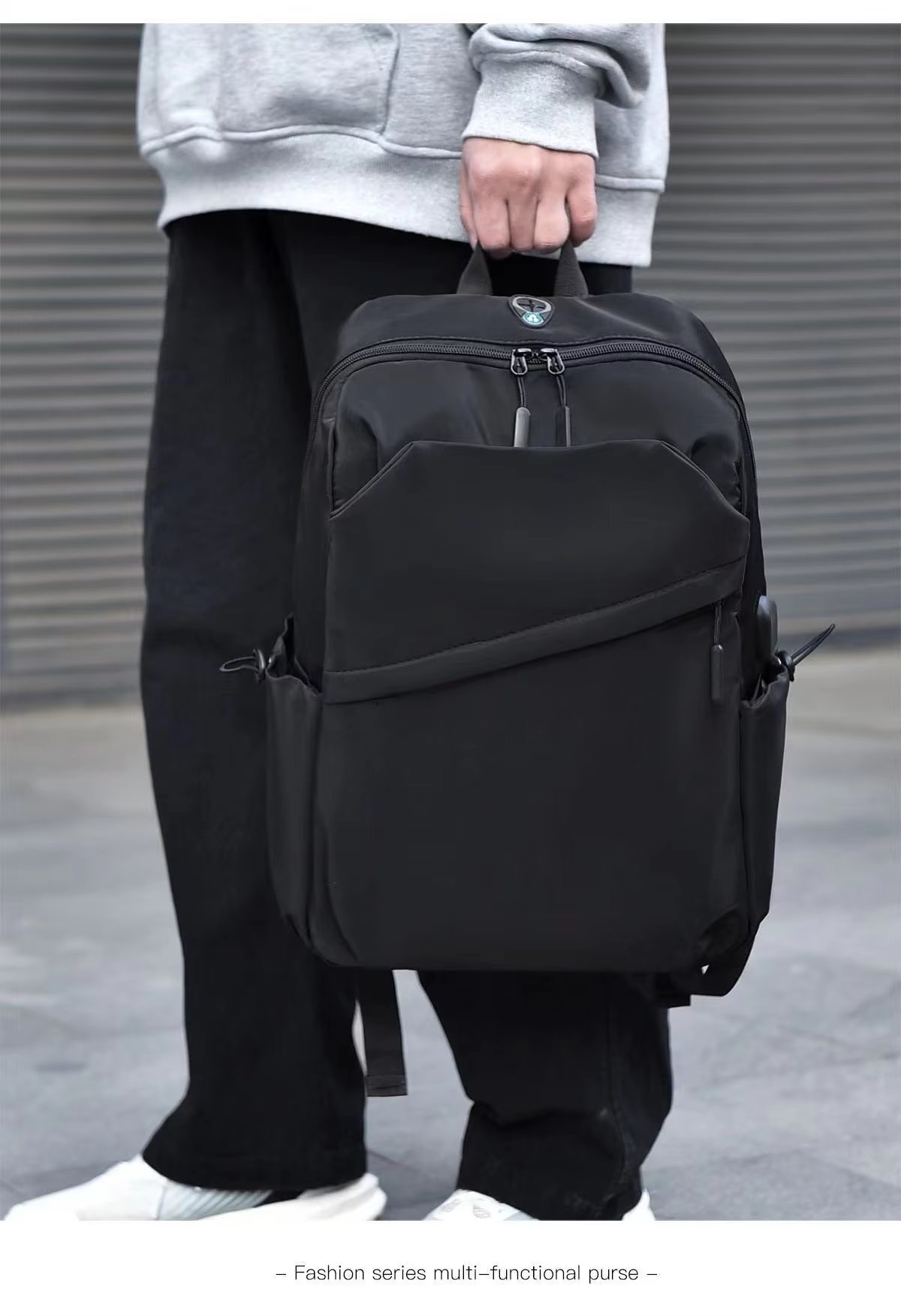Anti-Theft Water-Resistant Large Capacity USB Business Oxford Laptop Backpack product detail