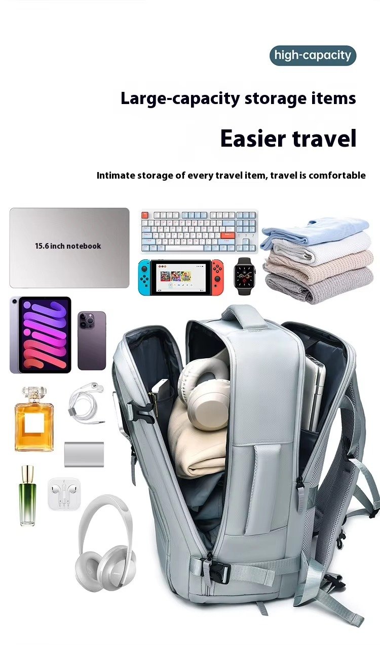High Quality Anti-Theft Large Capacity Carry-On Laptop Backpack with Shoes Compartment For Business Travel University Students detail image