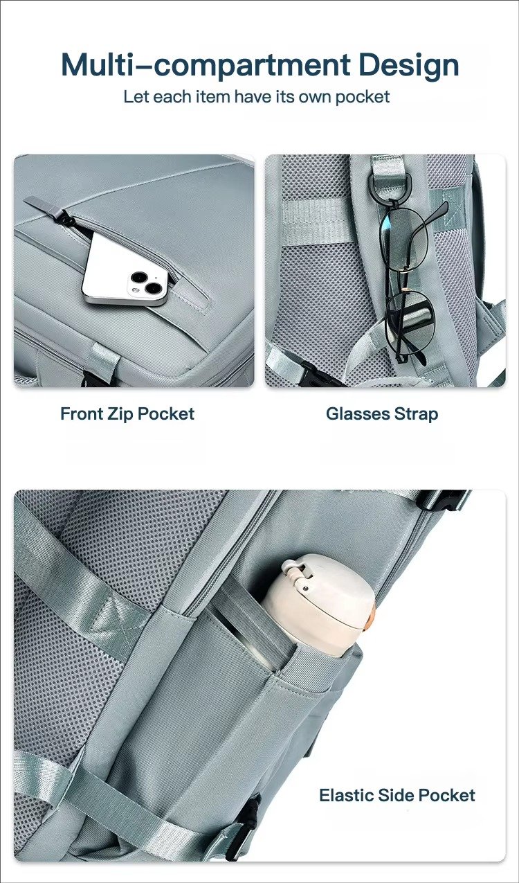 High Quality Anti-Theft Large Capacity Carry-On Laptop Backpack with Shoes Compartment For Business Travel University Students detail image