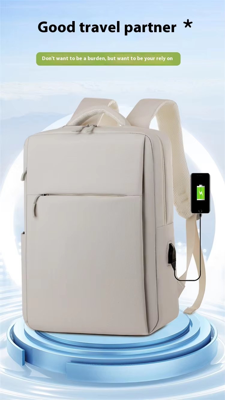 Large Capacity USB Business Travel School Oxford Laptop Backpack product detail