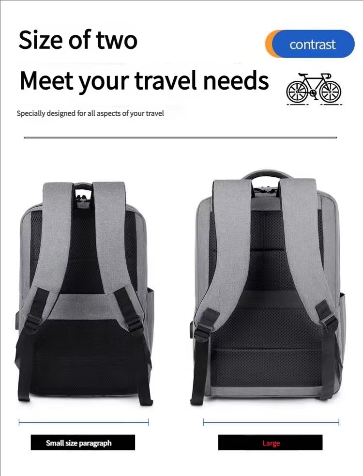 Large Capacity USB Business Travel School Oxford Laptop Backpack product detail
