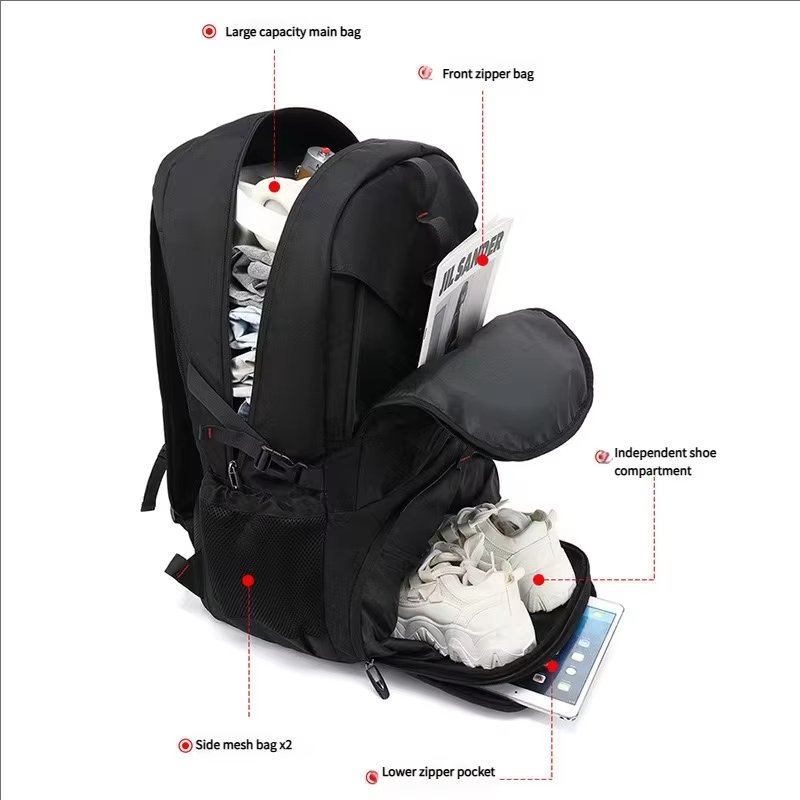 Water-Resistant Large Capacity Expandable Outdoor Business Oxford Backpack product detail