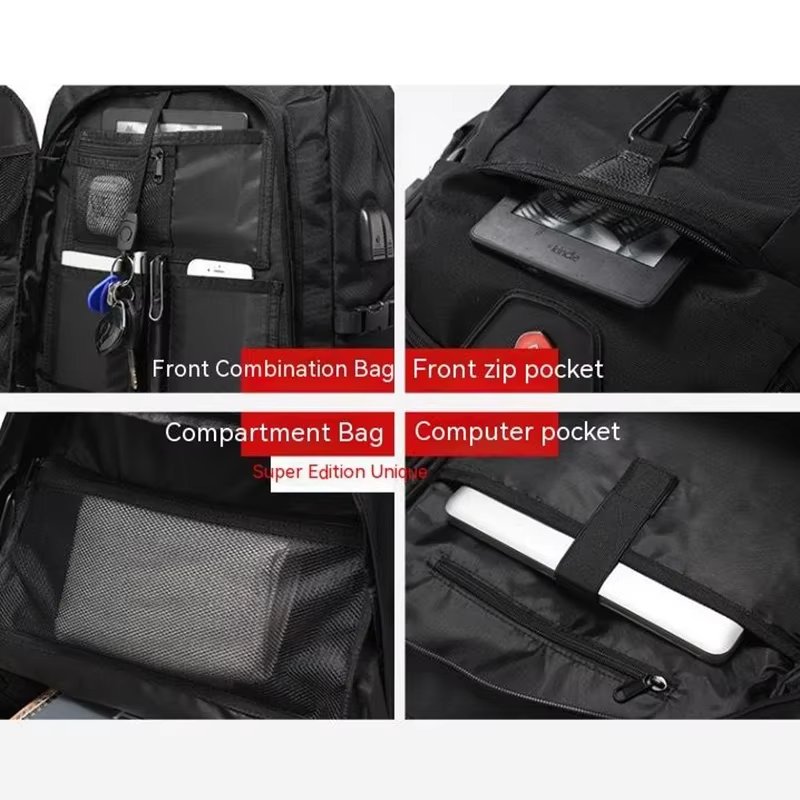 Water-Resistant Large Capacity Expandable Outdoor Business Oxford Backpack product detail