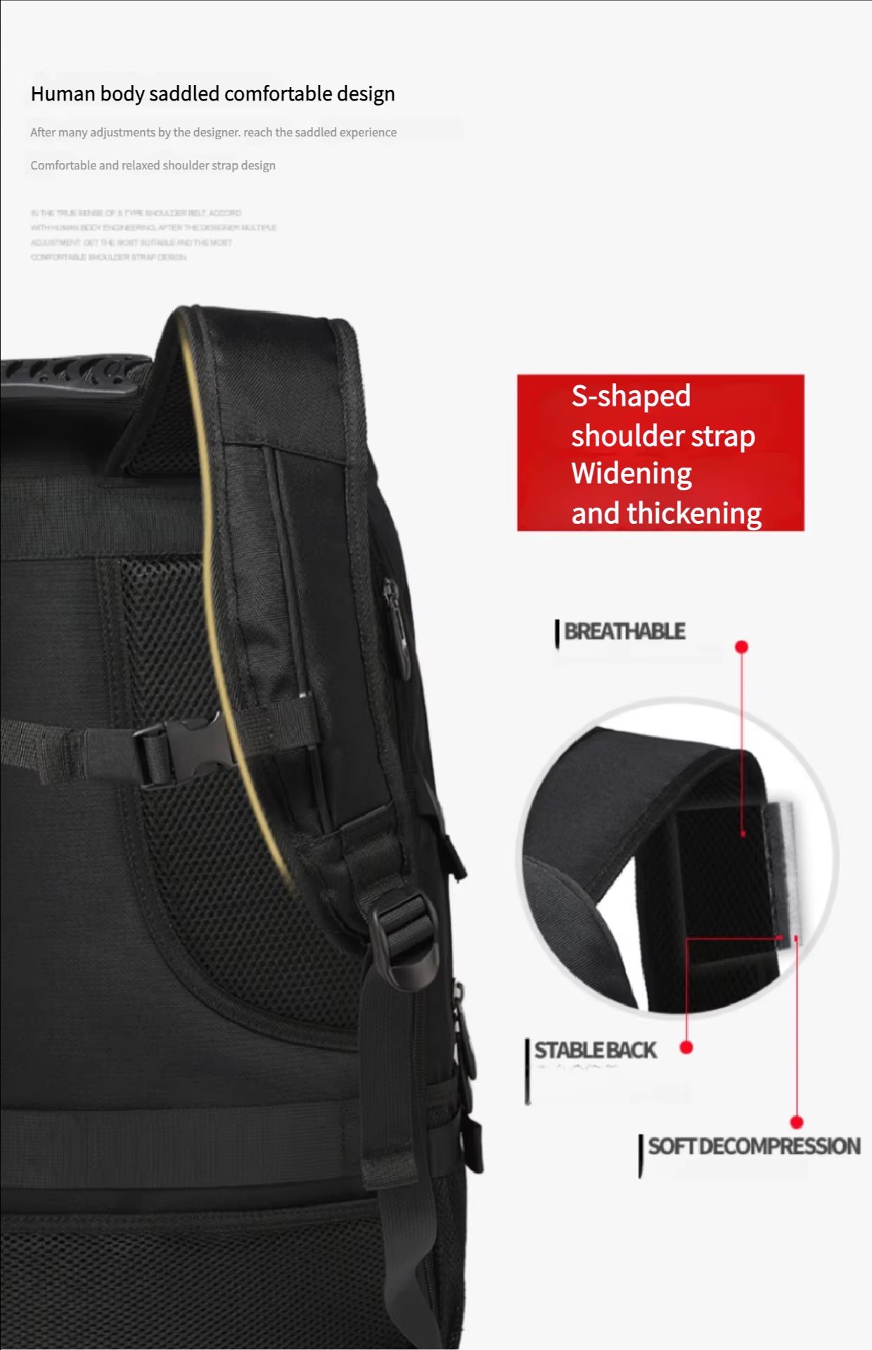 Water-Resistant Large Capacity Expandable Outdoor Business Oxford Backpack product detail