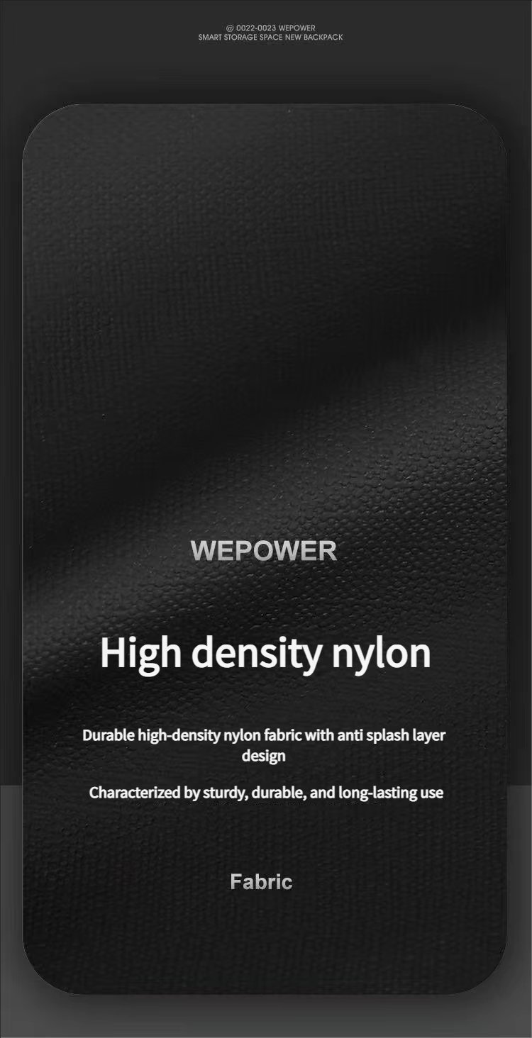 Expandable USB Business Travel Nylon Laptop Backpack product detail