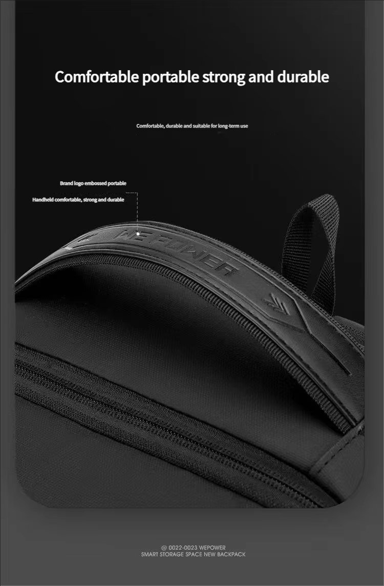 Expandable USB Business Travel Nylon Laptop Backpack product detail