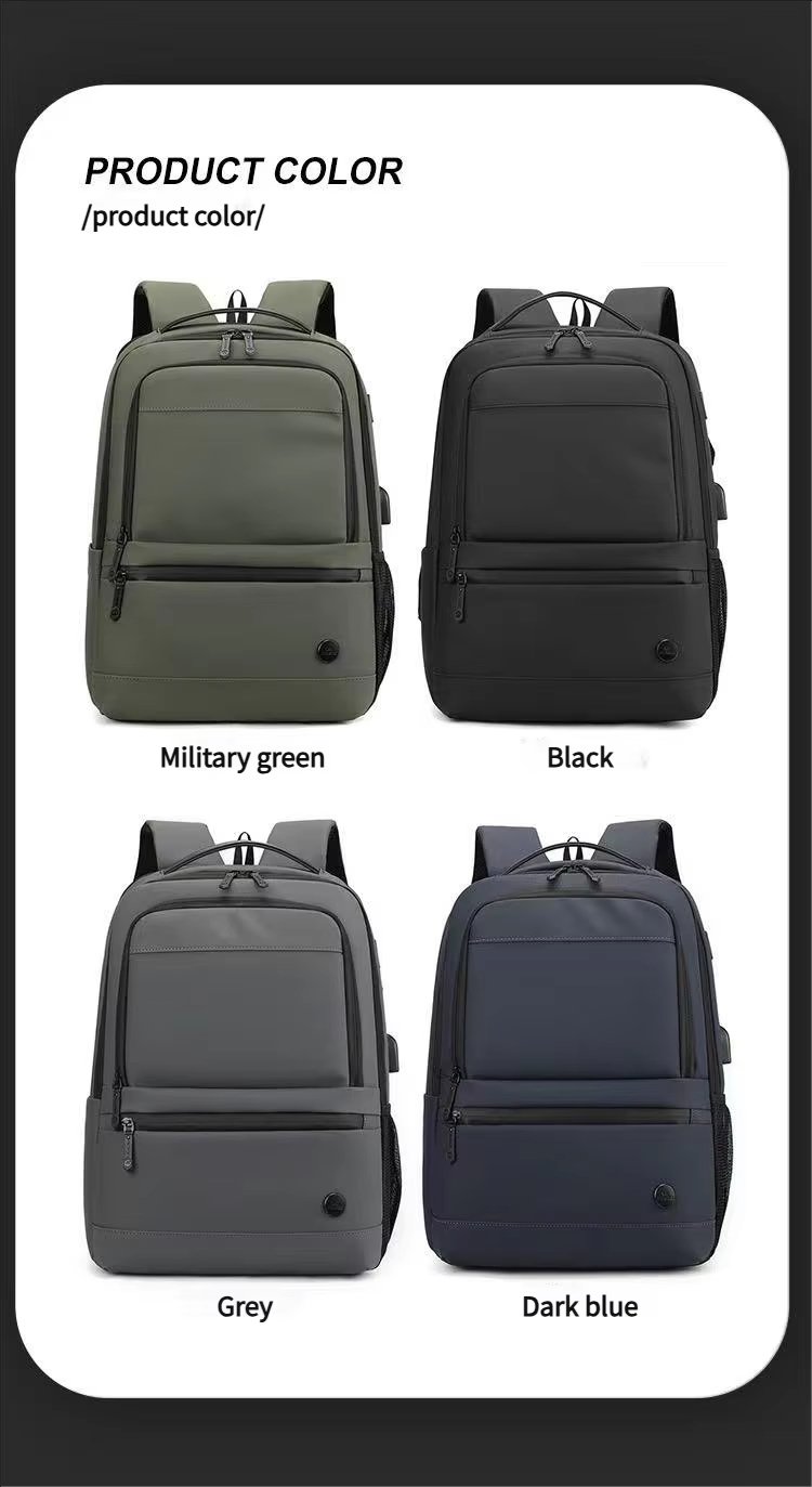 Expandable USB Business Travel Nylon Laptop Backpack product detail