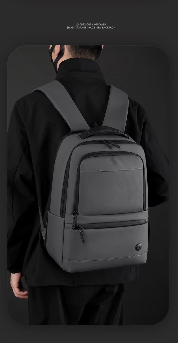 Expandable USB Business Travel Nylon Laptop Backpack product detail