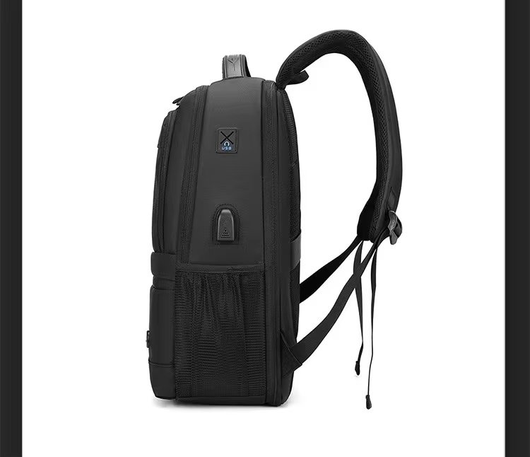 Expandable USB Business Travel Nylon Laptop Backpack product detail