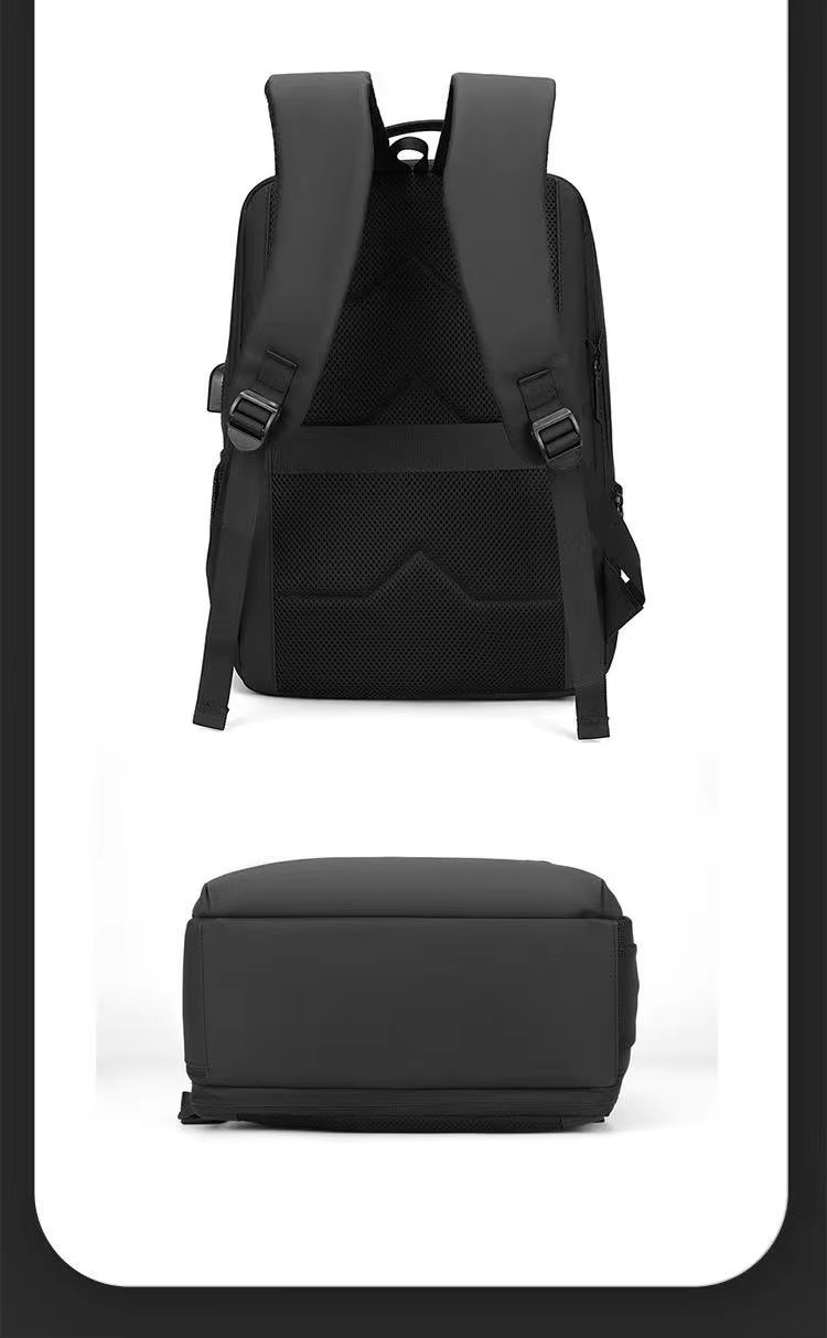 Expandable USB Business Travel Nylon Laptop Backpack product detail