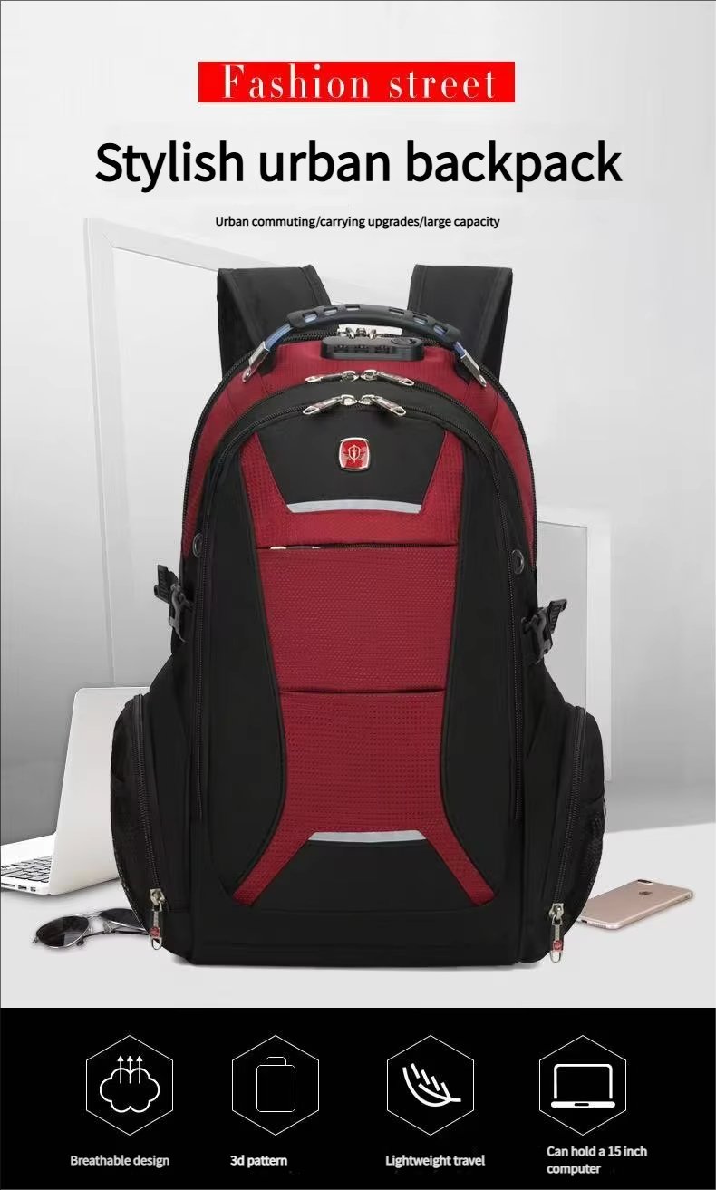 Anti-Theft Water-Resistant Large Capacity Lightweight Modern Oxford Laptop Backpack product detail
