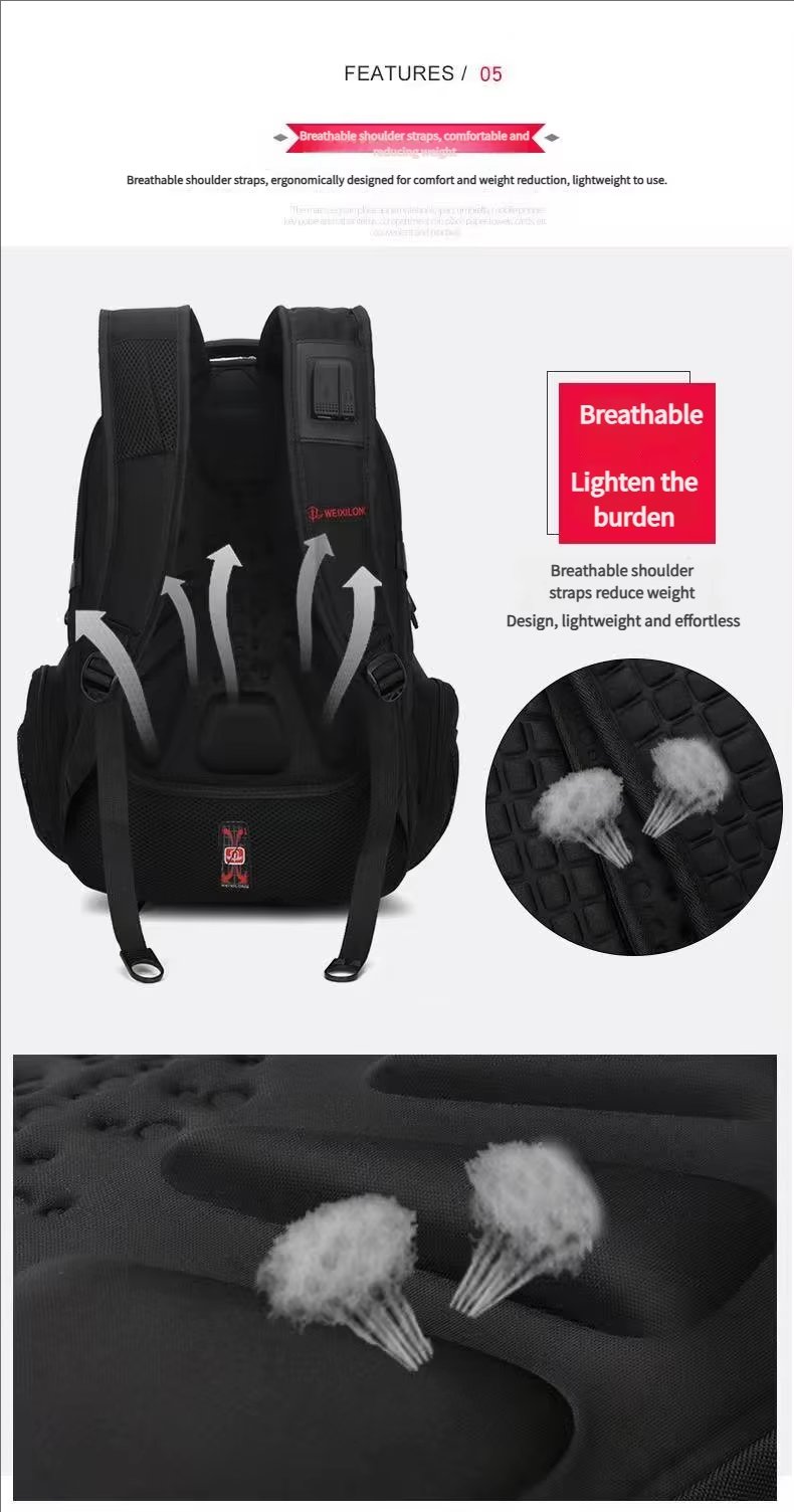 Anti-Theft Water-Resistant Large Capacity Lightweight Modern Oxford Laptop Backpack product detail