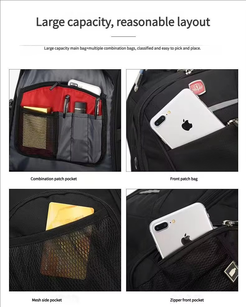 Anti-Theft Water-Resistant Large Capacity Lightweight Modern Oxford Laptop Backpack product detail