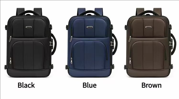 Anti-Theft Water-Resistant Large Capacity Business Travel Nylon Laptop Backpack product detail