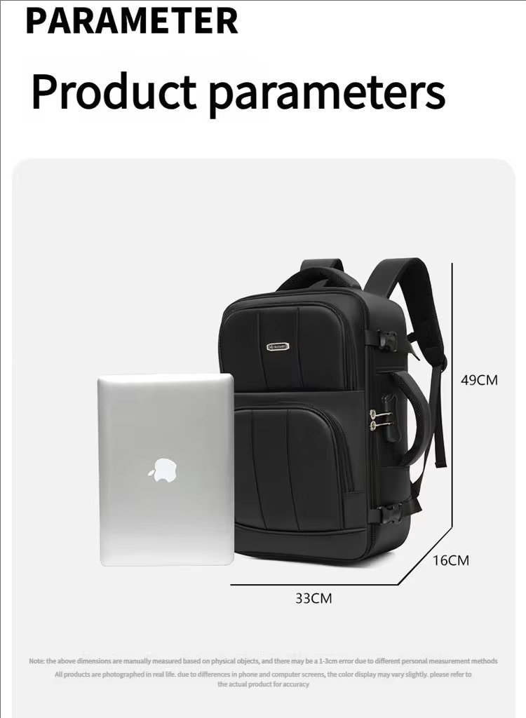 Anti-Theft Water-Resistant Large Capacity Business Travel Nylon Laptop Backpack product detail