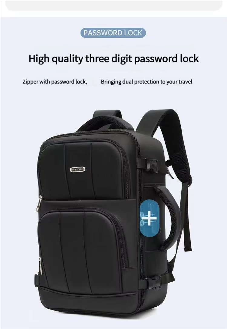 Anti-Theft Water-Resistant Large Capacity Business Travel Nylon Laptop Backpack product detail