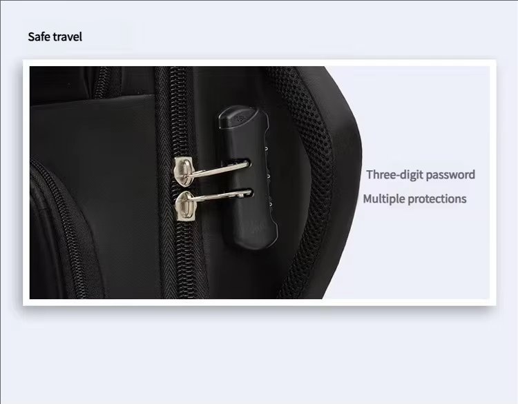 Anti-Theft Water-Resistant Large Capacity Business Travel Nylon Laptop Backpack product detail
