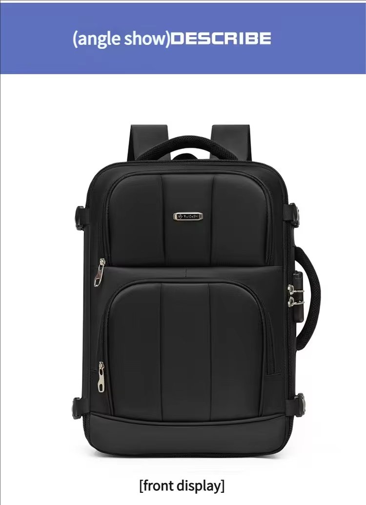 Anti-Theft Water-Resistant Large Capacity Business Travel Nylon Laptop Backpack product detail