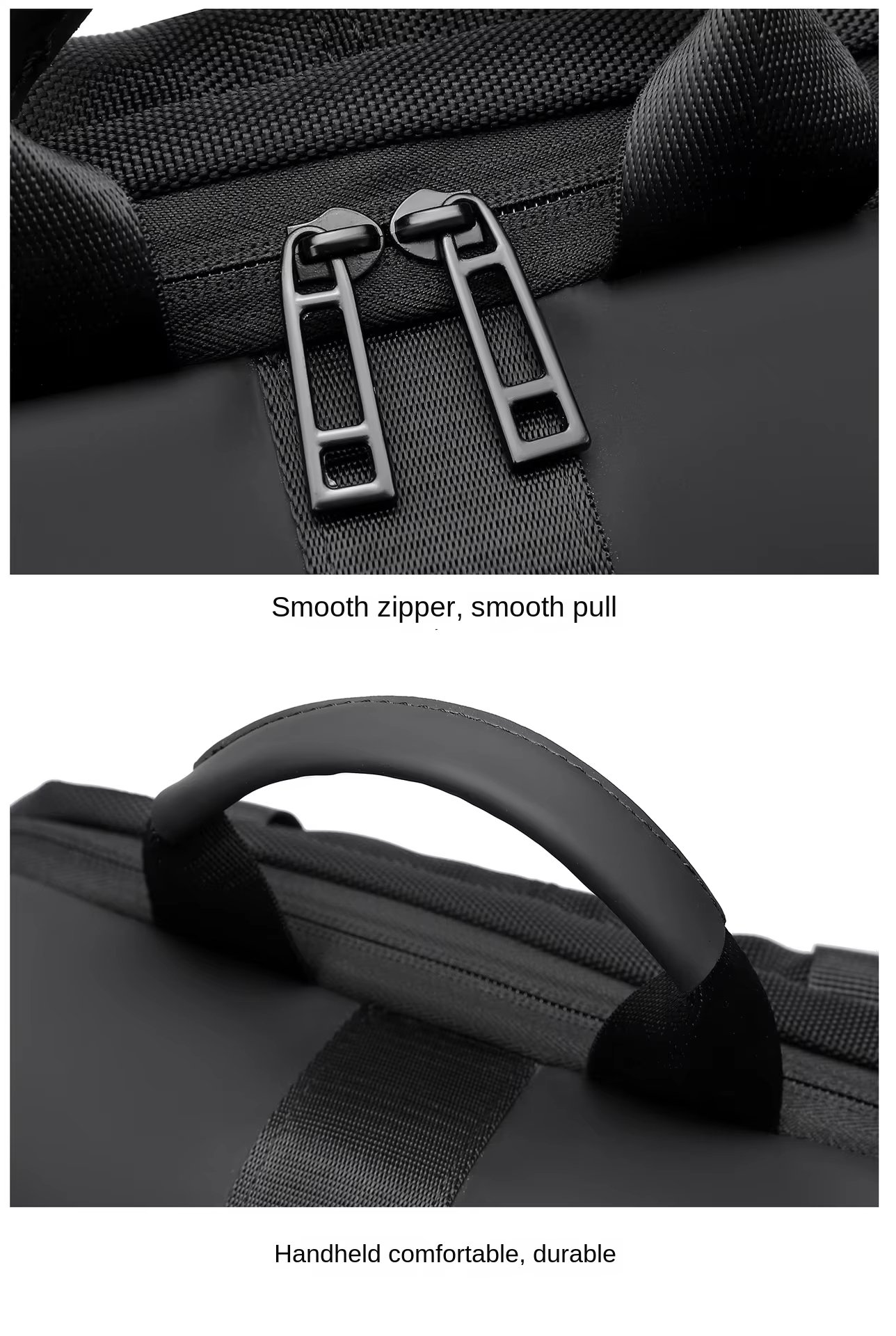 Water-Resistant Outdoor Business Travel School Nylon Roll Top Backpack product detail