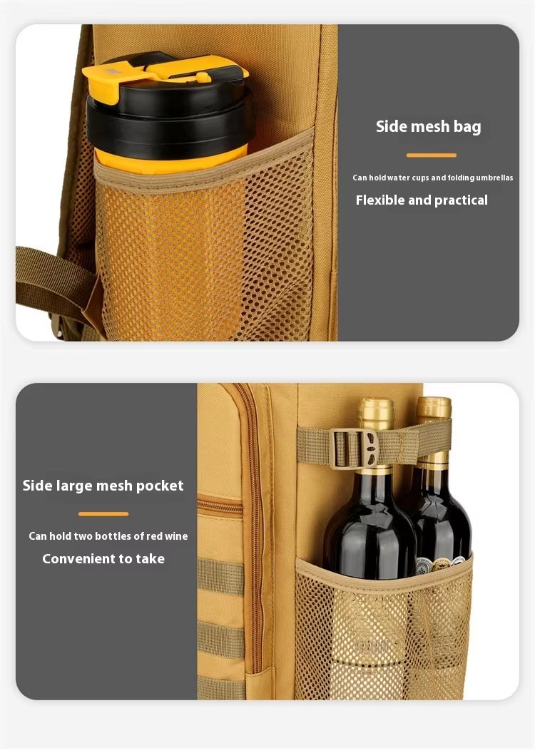 Custom Large Capacity Reusable Insulation Lunch Cooler Backpack Portable Insulated Beer Cans Bag for Picnic Camping Beach - product detail