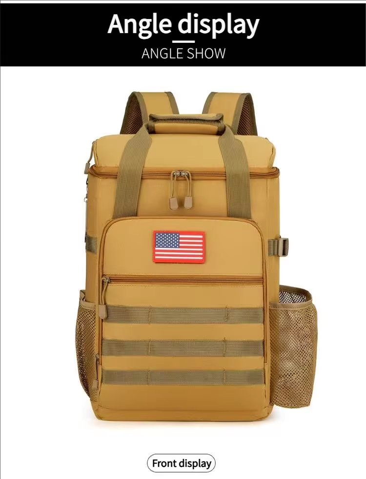 Custom Large Capacity Reusable Insulation Lunch Cooler Backpack Portable Insulated Beer Cans Bag for Picnic Camping Beach - product detail