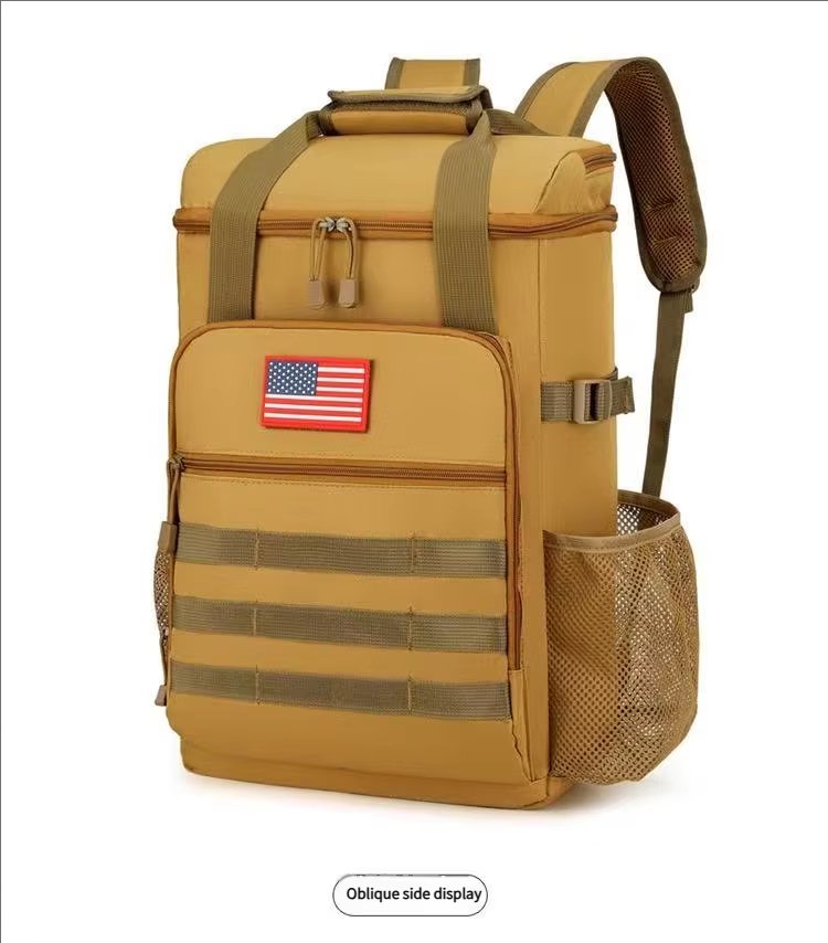 Custom Large Capacity Reusable Insulation Lunch Cooler Backpack Portable Insulated Beer Cans Bag for Picnic Camping Beach - product detail