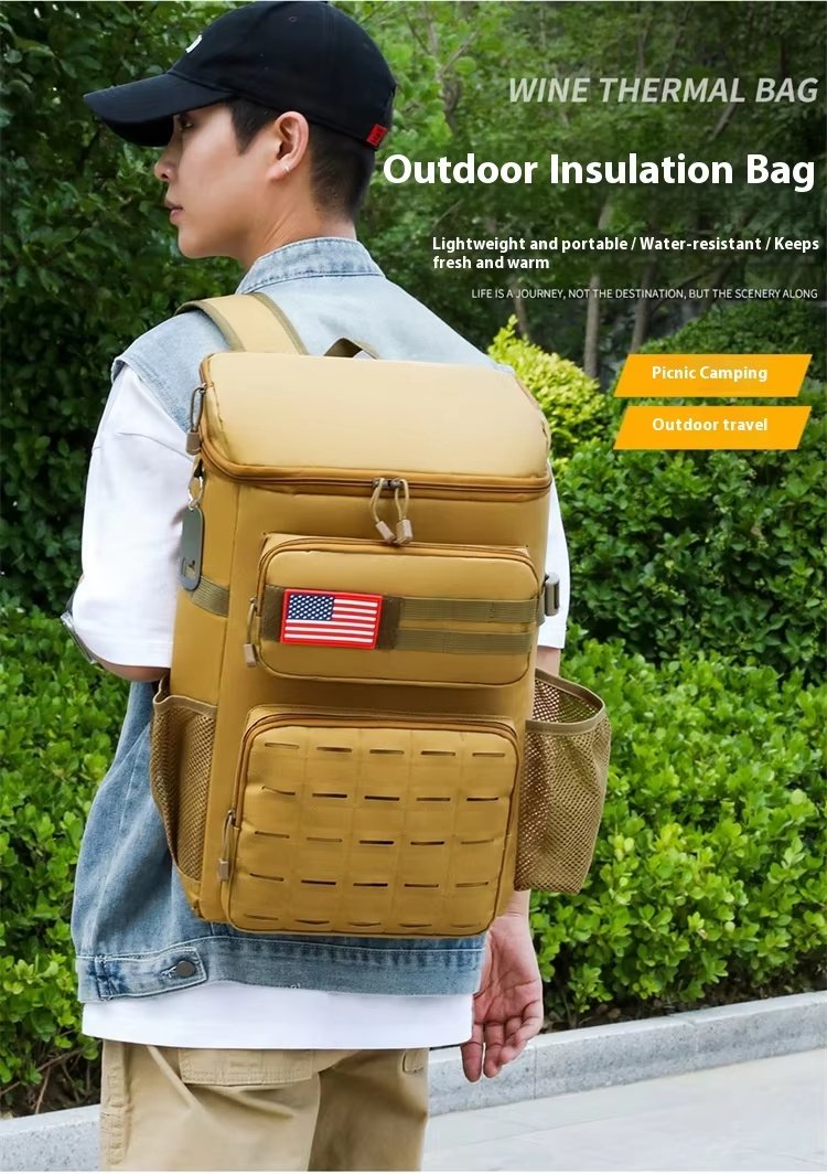 Lightweight Waterproof Thermal Insulation Picnic Beer Bag Ice Pack Outdoor Soft Lunch Cooler Insulated Backpack - product detail