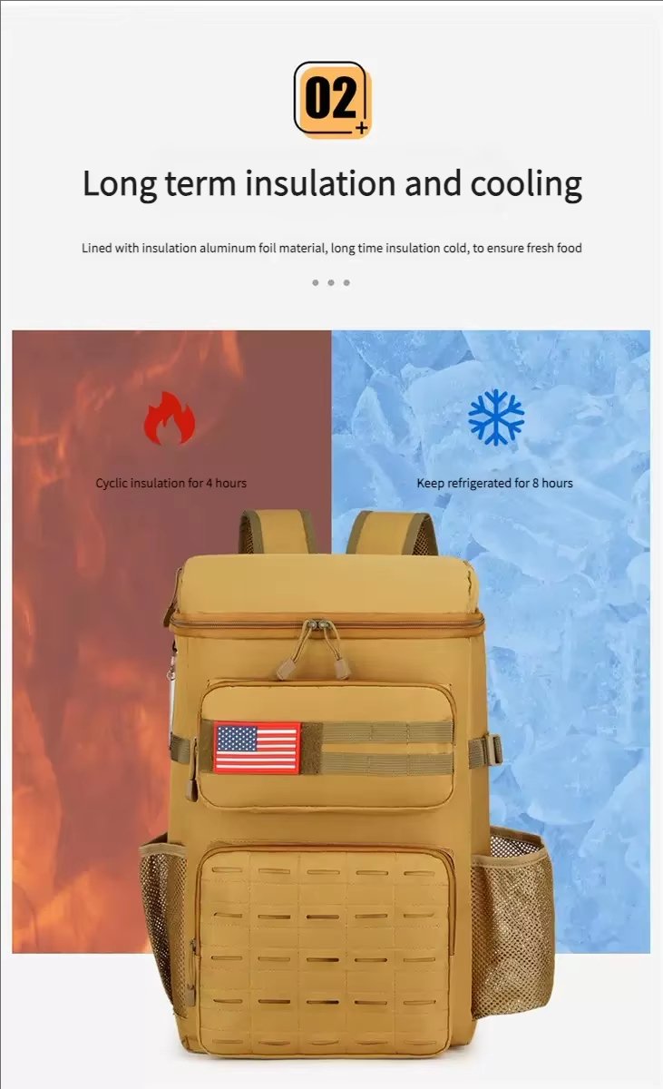 Lightweight Waterproof Thermal Insulation Picnic Beer Bag Ice Pack Outdoor Soft Lunch Cooler Insulated Backpack - product detail