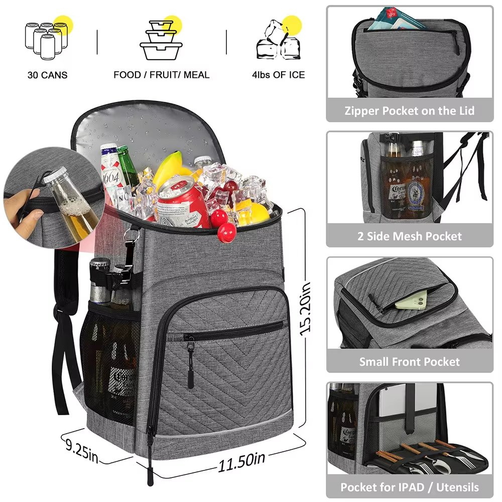 New Style Large Insulated Thermal Cooler Bag Waterproof Office and Picnic Meal Prep Lunch for Adults Men - product detail