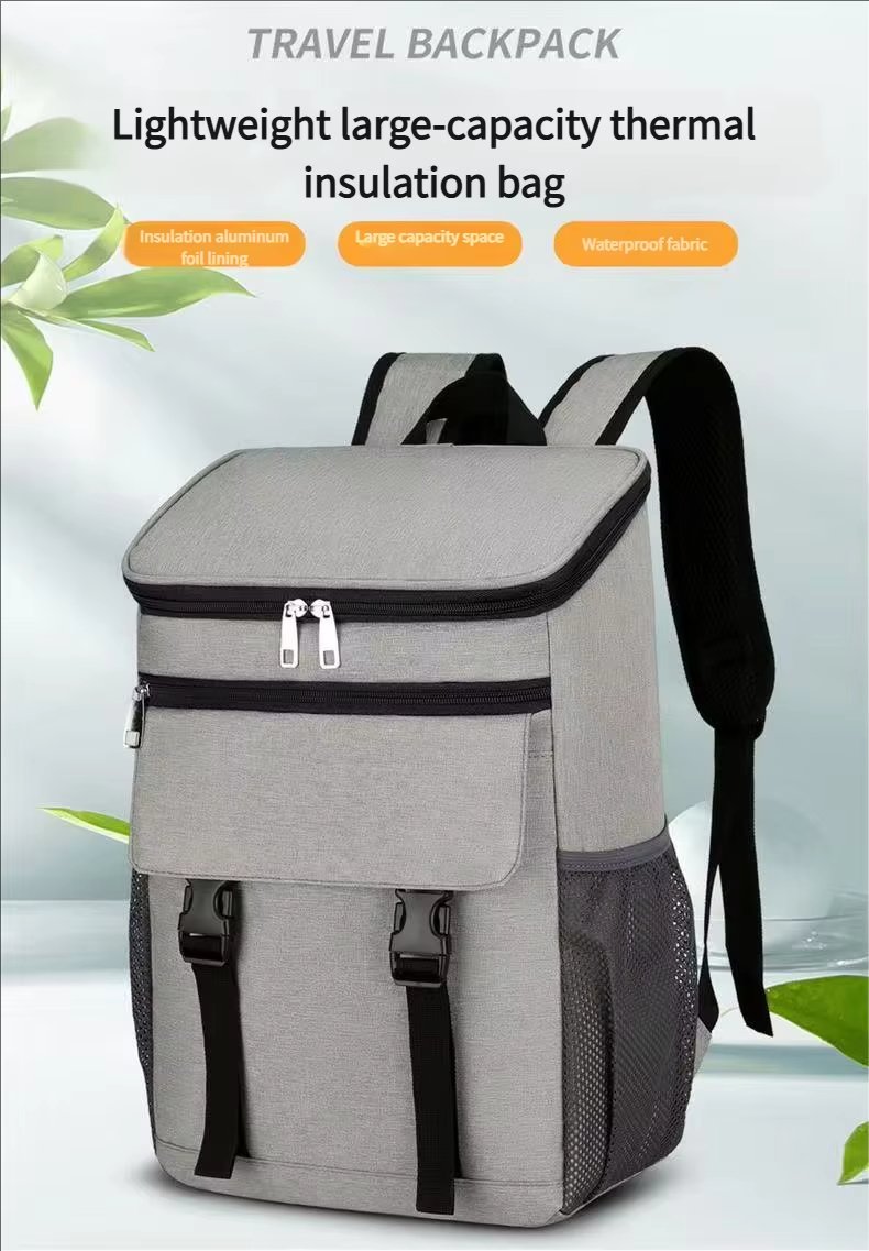 Classic British Style Insulated Thermal Cooler Bag Aluminum Foil Insulation for Lunch with Box - product detail