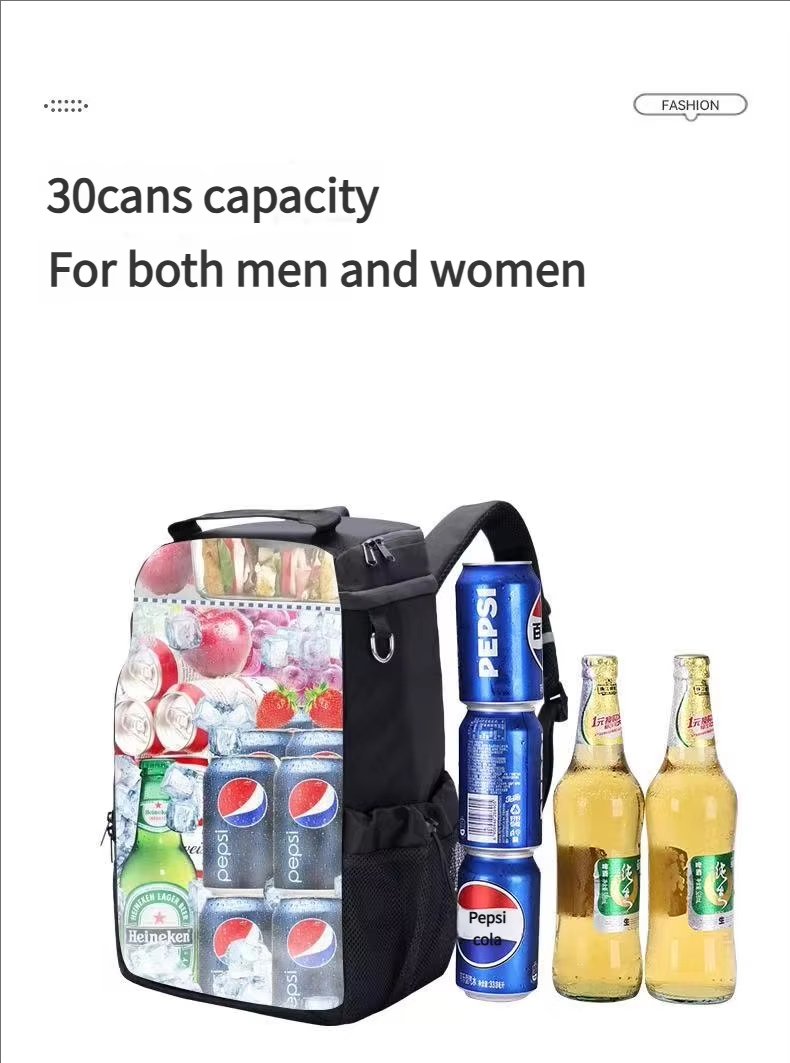 Travel Folding Camping Basket Constant Temperature Beach Cooler Bags Grocery Basket Foldable Outdoor Insulated Picnic Baskets - product detail