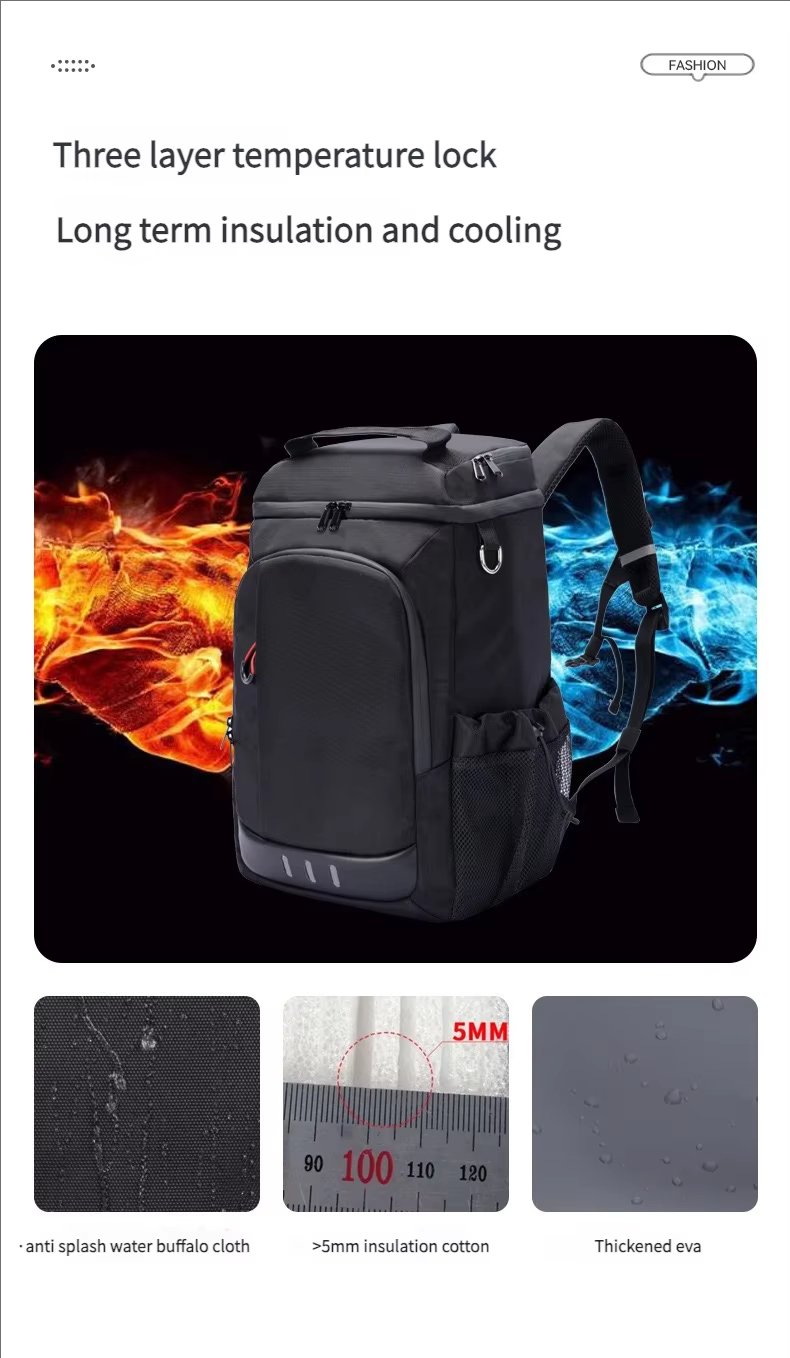 Travel Folding Camping Basket Constant Temperature Beach Cooler Bags Grocery Basket Foldable Outdoor Insulated Picnic Baskets - product detail