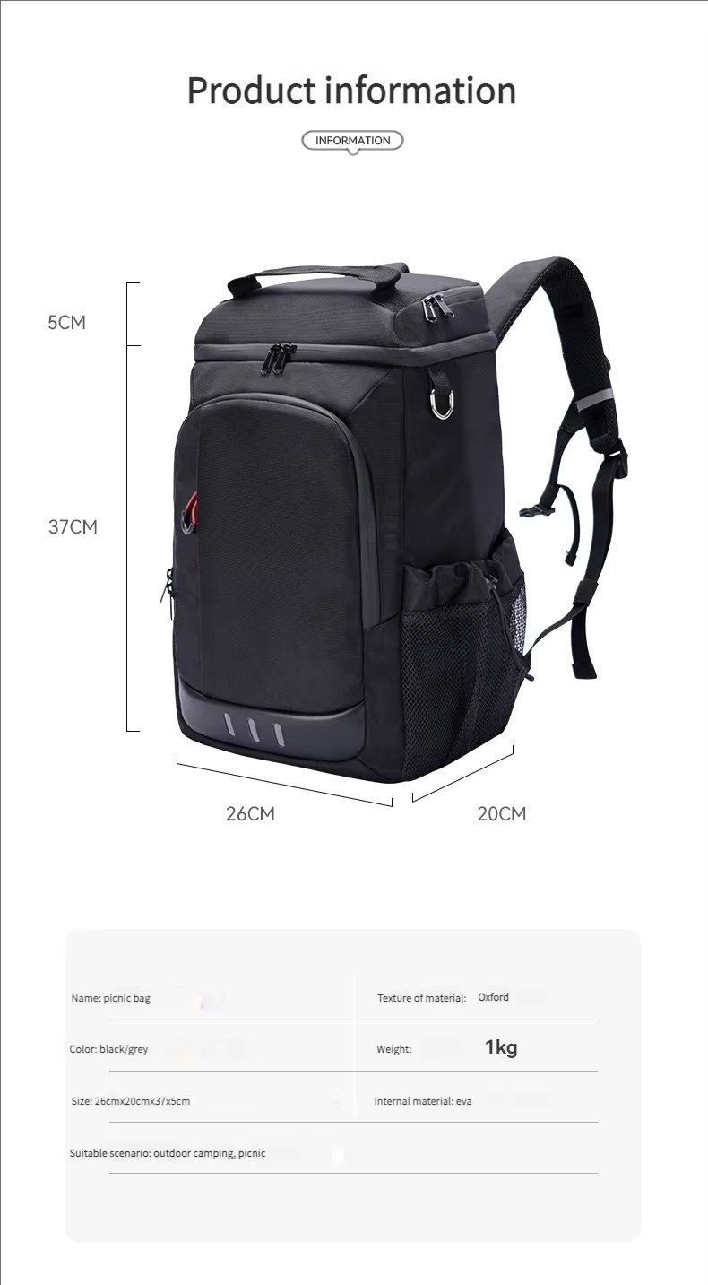 Travel Folding Camping Basket Constant Temperature Beach Cooler Bags Grocery Basket Foldable Outdoor Insulated Picnic Baskets - product detail