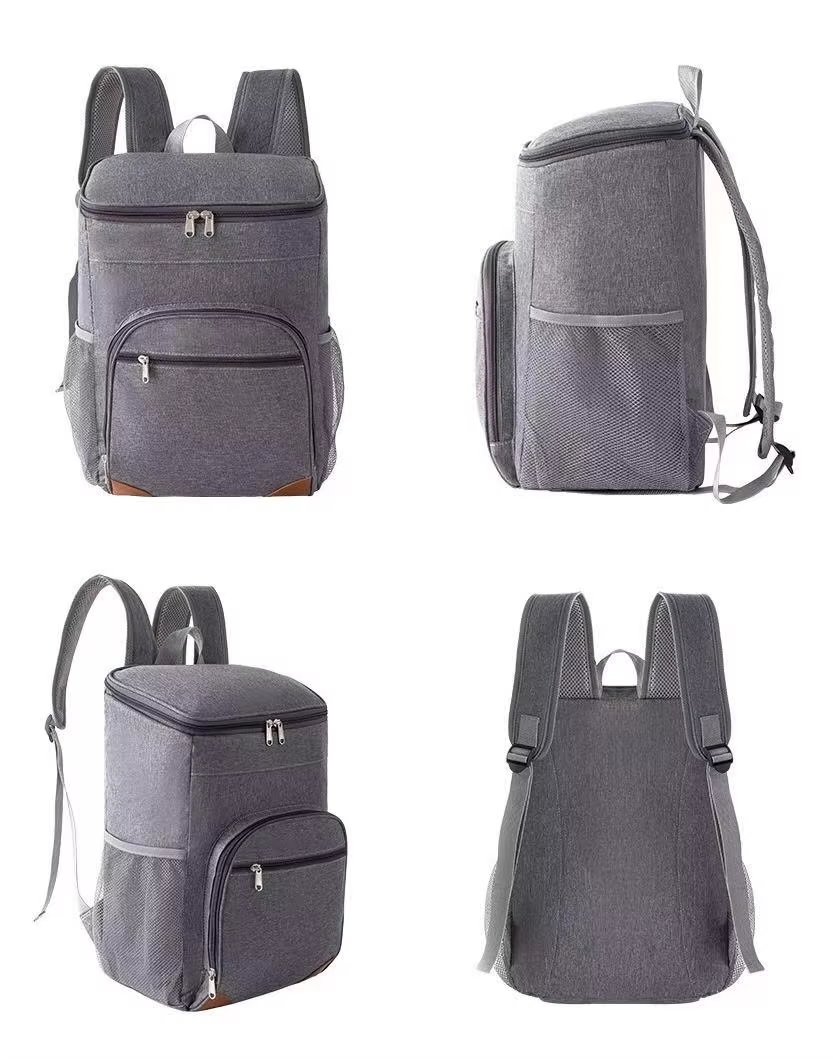 Custom Large Capacity Double-Layer Foil Insulation Shoulder Crossbody Cooler Bag Waterproof Outdoor Camping Picnic Lunch Bag - product detail