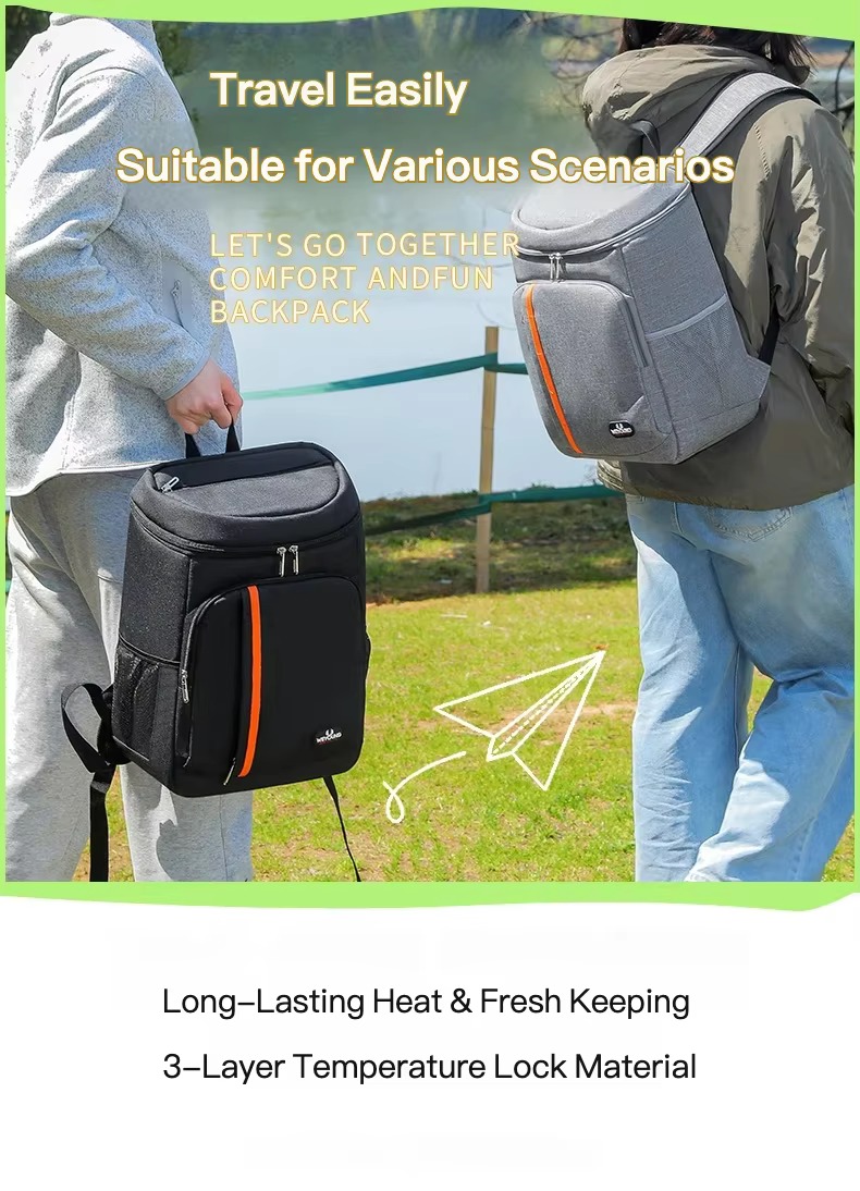 Triple-Layer Insulated Cooler Backpack, Reinforced for Durability product detail