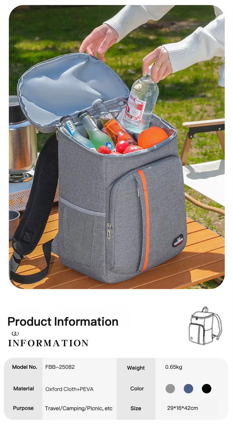 Triple-Layer Insulated Cooler Backpack, Reinforced for Durability product detail