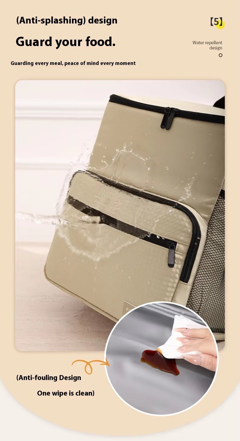 Multifunctional Oxford Material Family Lunch Bag Portable Cooler Tote Bento for Kids Box Set with - product detail