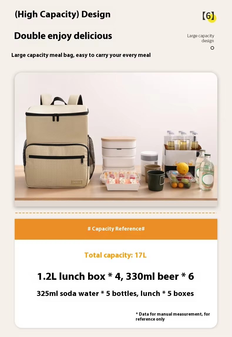 Multifunctional Oxford Material Family Lunch Bag Portable Cooler Tote Bento for Kids Box Set with - product detail