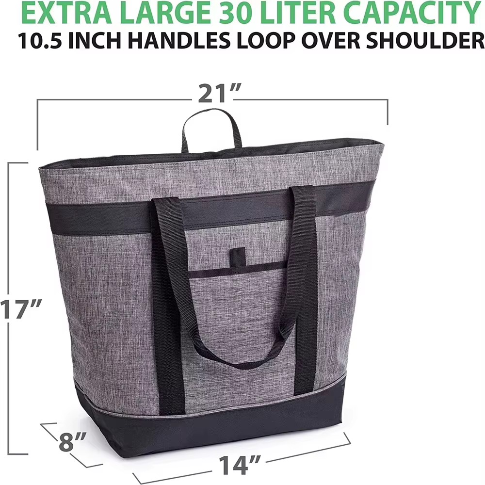 extra large 30 liter capacity with dimensions labeled