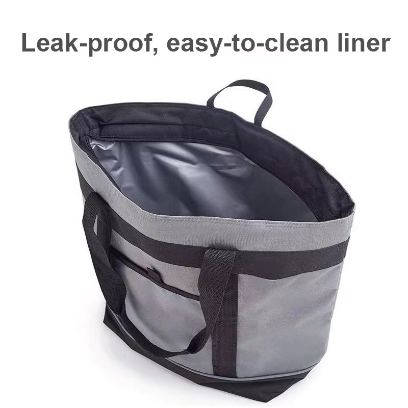 leak-proof easy-to-clean interior liner open view