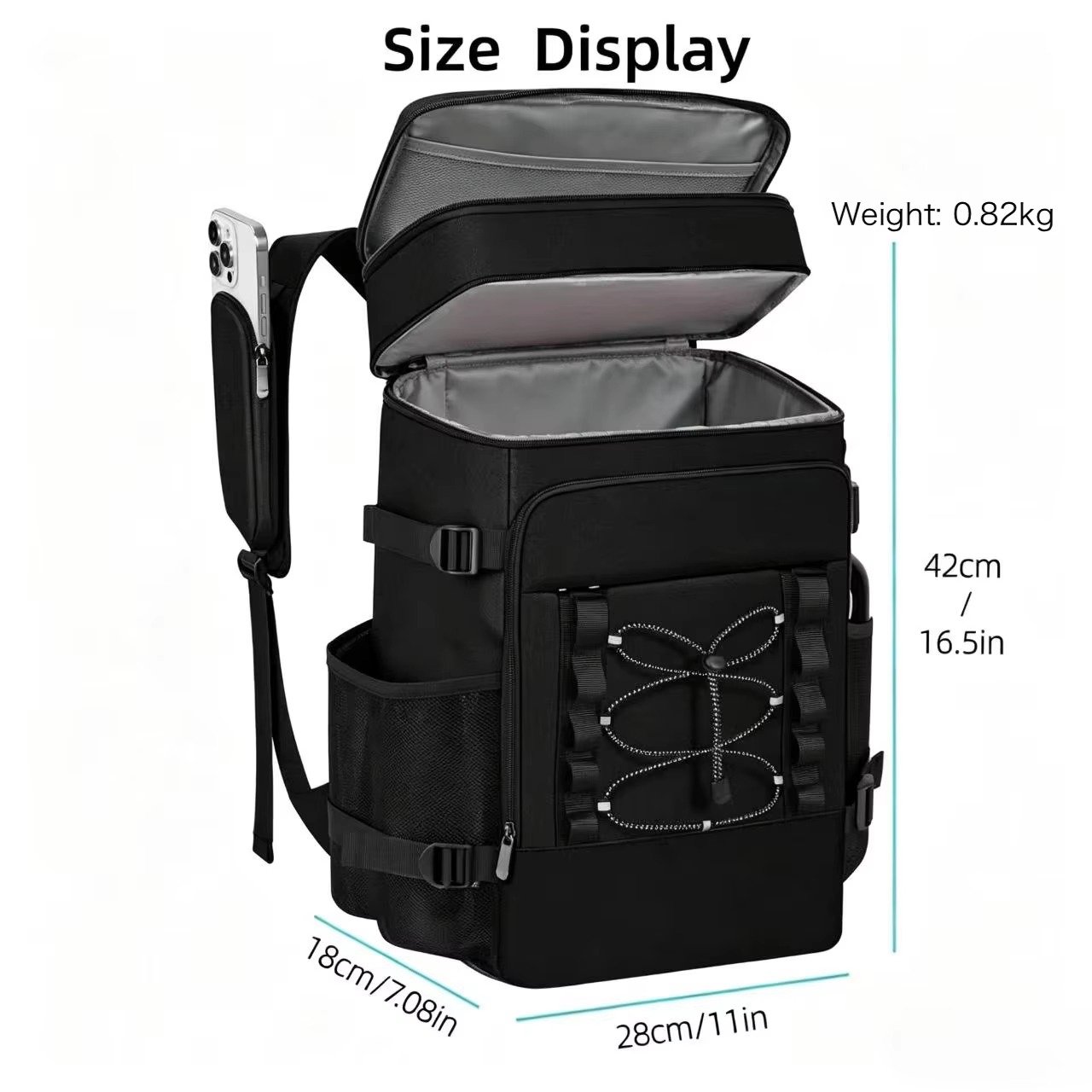 Customized Waterproof Insulated Cooler Backpack Thickened Leakproof Picnic Ice Bag Portable Outdoor Camping Thermal Storage Pack product detail