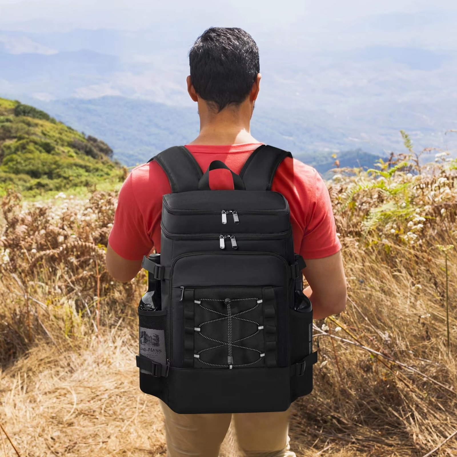 Customized Waterproof Insulated Cooler Backpack Thickened Leakproof Picnic Ice Bag Portable Outdoor Camping Thermal Storage Pack product detail