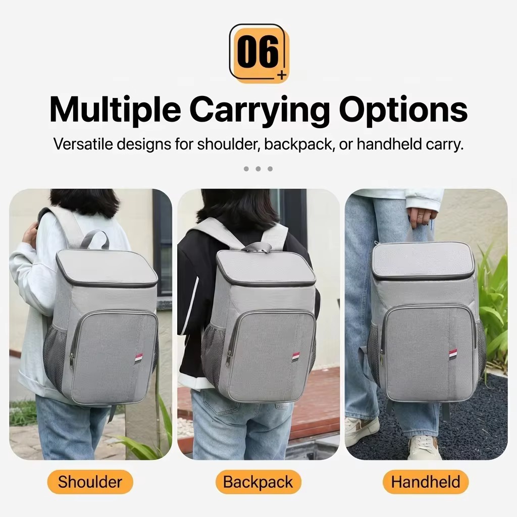 Leak-Proof Insulated Cooler Backpack with Multi-Pocket Storage product detail