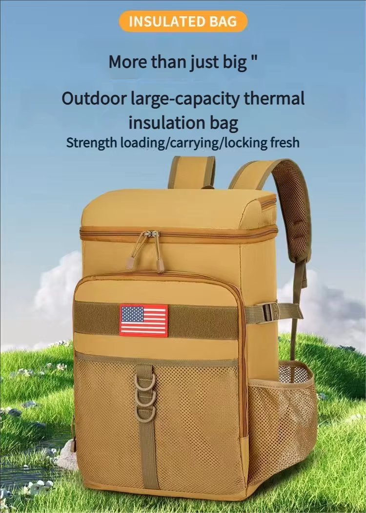 Large Capacity Oxford Waterproof Leak Proof Picnic Lunch Backpacks New Design Soft Insulated Tactical Cooler Bag - product detail
