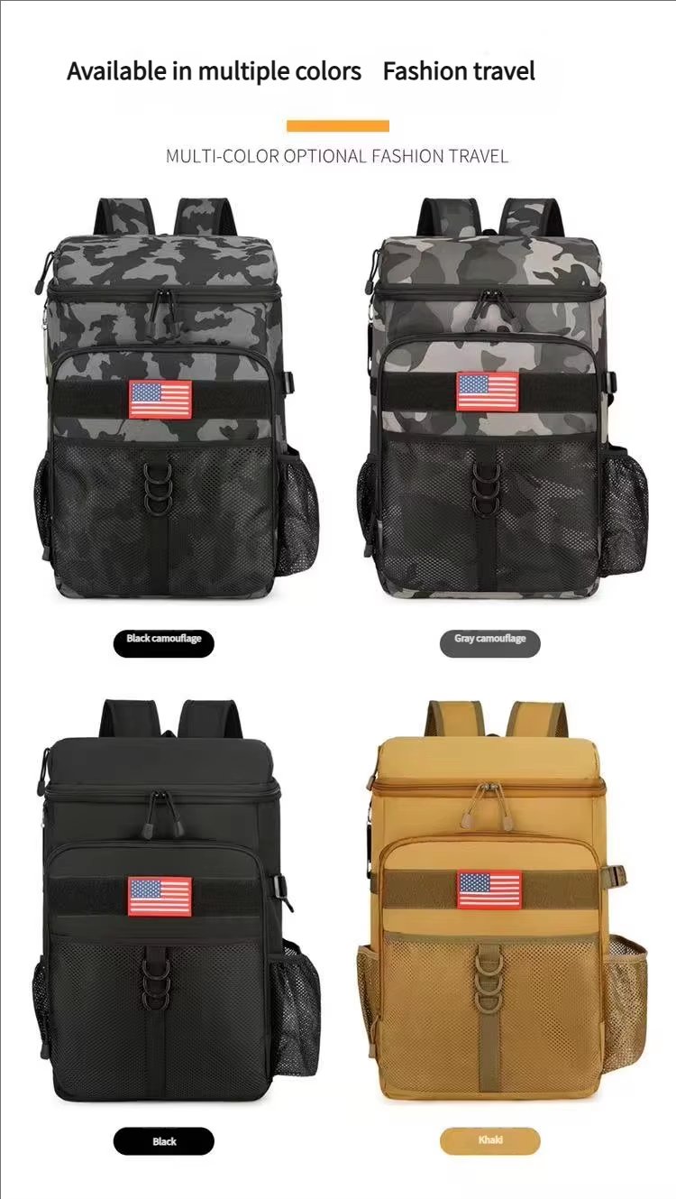 Large Capacity Oxford Waterproof Leak Proof Picnic Lunch Backpacks New Design Soft Insulated Tactical Cooler Bag - product detail