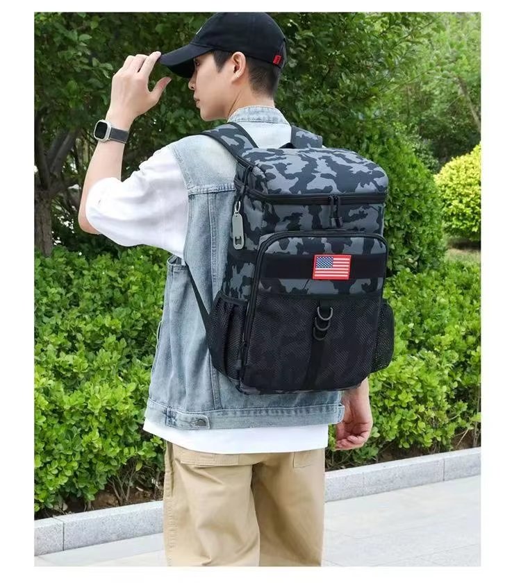 Large Capacity Oxford Waterproof Leak Proof Picnic Lunch Backpacks New Design Soft Insulated Tactical Cooler Bag - product detail
